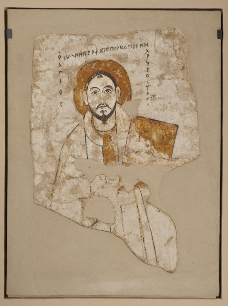 Faras: St John Chrysostom, 9th century, National Museum in Warsaw, Warsaw, Poland.
