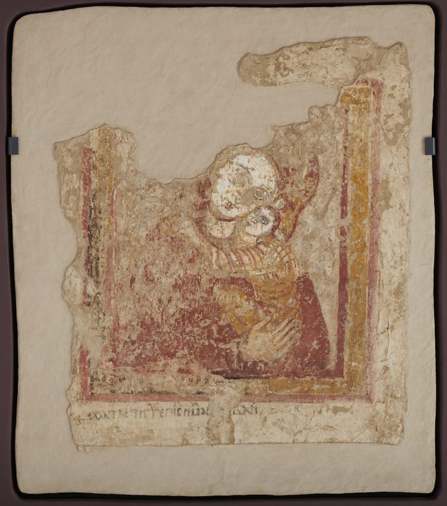 Faras: Mother of God Eleusa, 12th–13th century, National Museum in Warsaw, Warsaw, Poland.
