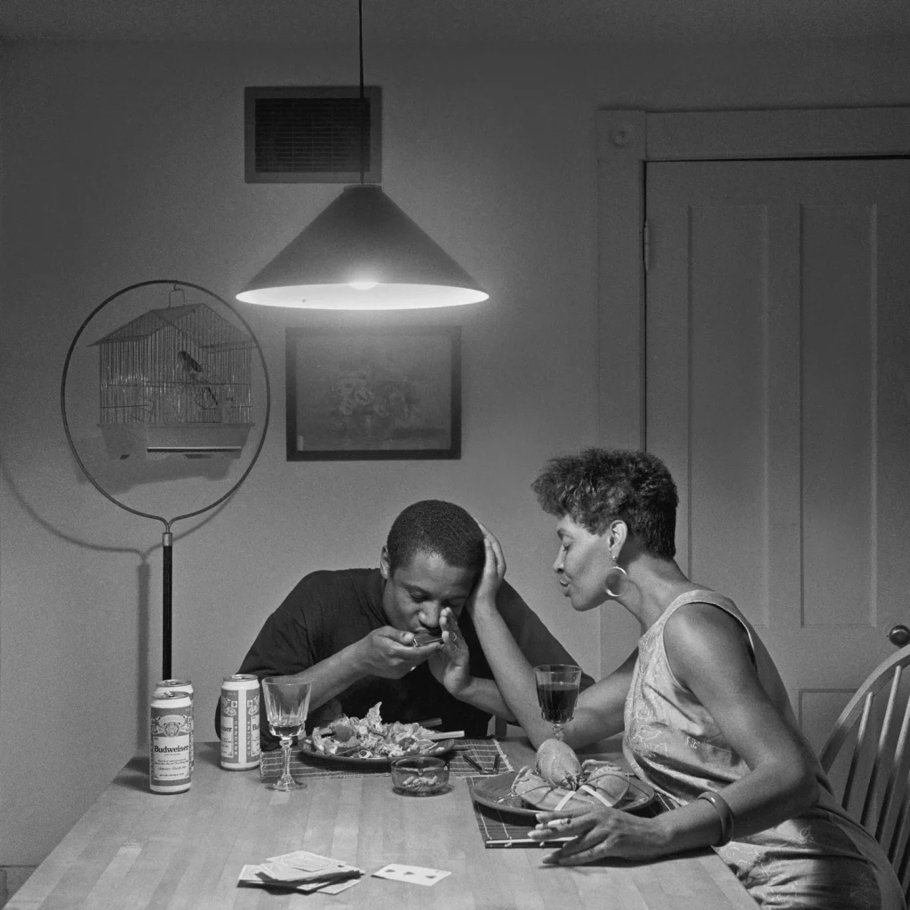 Carrie Mae Weems: Carrie Mae Weems, Kitchen Table Series: Untitled (Eating Lobster), 1990. Artist’s website.
