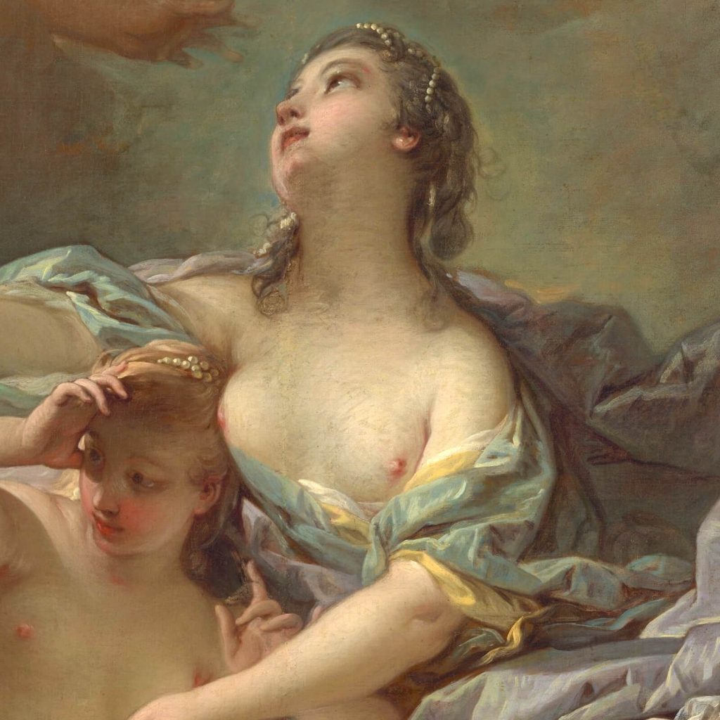 the setting of the sun: François Boucher, The Setting of the Sun, 1752, Wallace Collection, London, UK. Detail.
