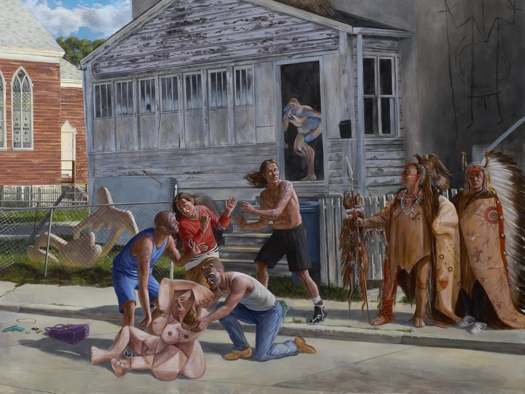 Kent Monkman: Kent Monkman, Death of the Female, 2014. Artist’s website. Detail.
