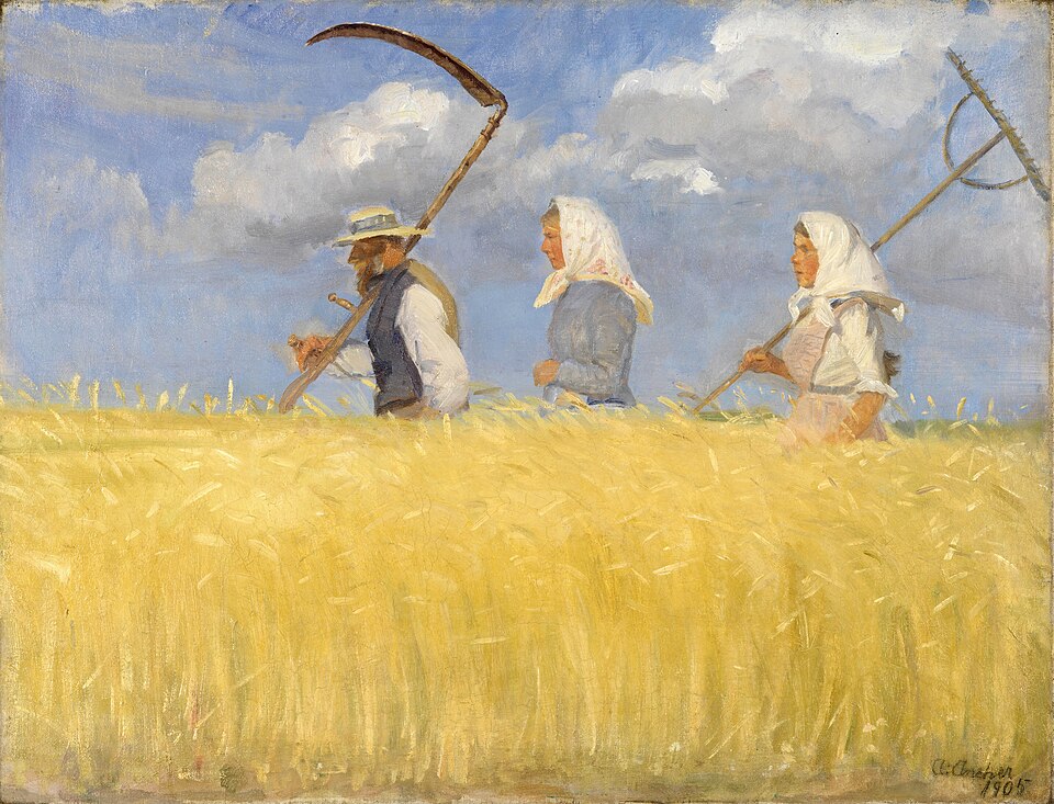 anna ancher: Anna Ancher, Harvesters, 1905, Skagens Museum, Skagen, Denmark.
