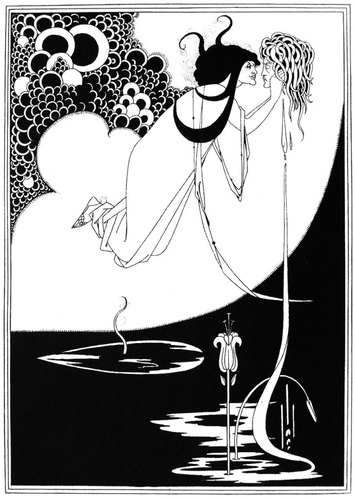 salome art: Aubrey Beardsley, The Climax, 1893.
