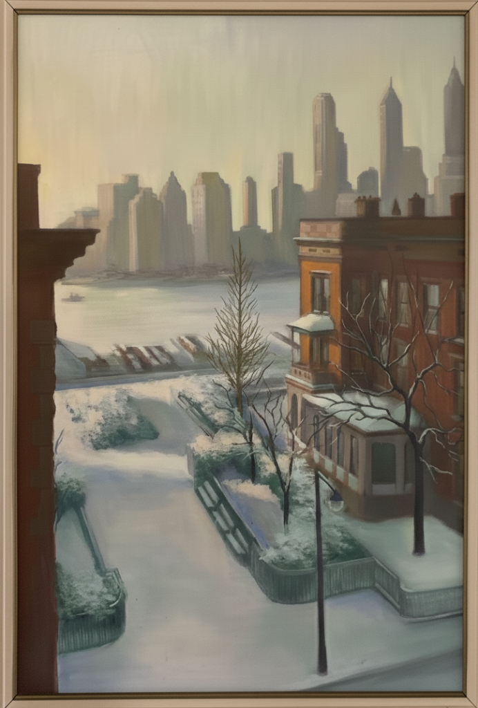 Betsy Graves Reyneau: Betsy Graves Reyneau, Untitled (view out of the artist’s New York apartment), private collection. Photograph by Peter Fayard. Courtesy of Peter Fayard.
