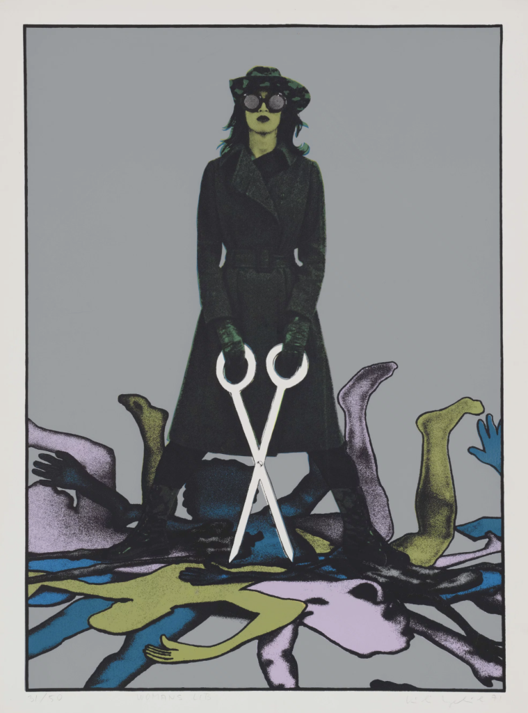 pop art women: Kiki Kogelnik, Woman’s Lib, 1971. © Kiki Kogelnik Foundation. Artnet.
