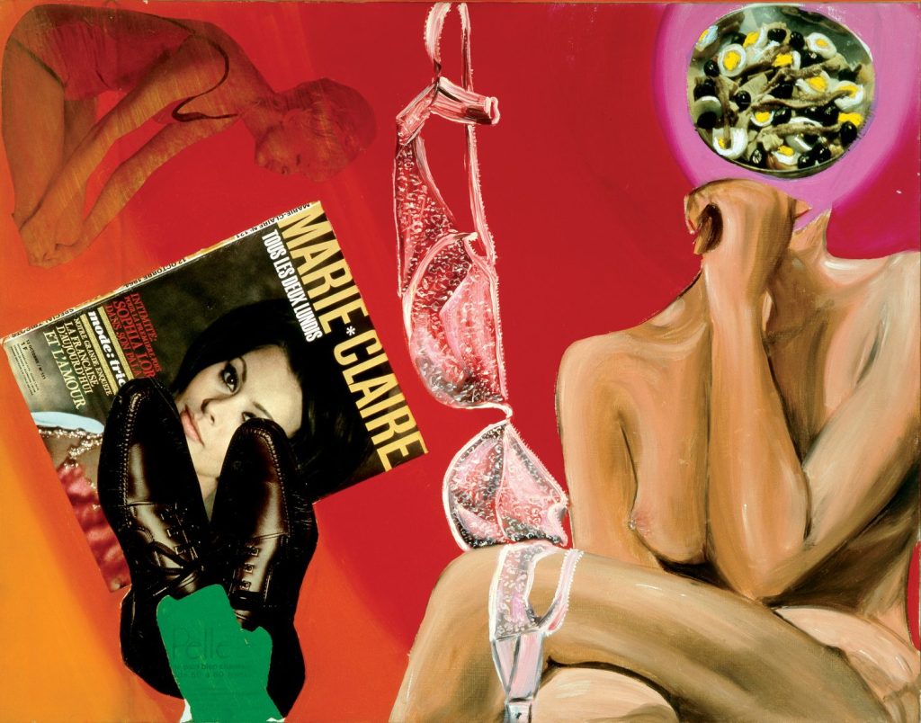 pop art women: Evelyne Axell, Marie Claire, 1964. AwareWomenArtists.
