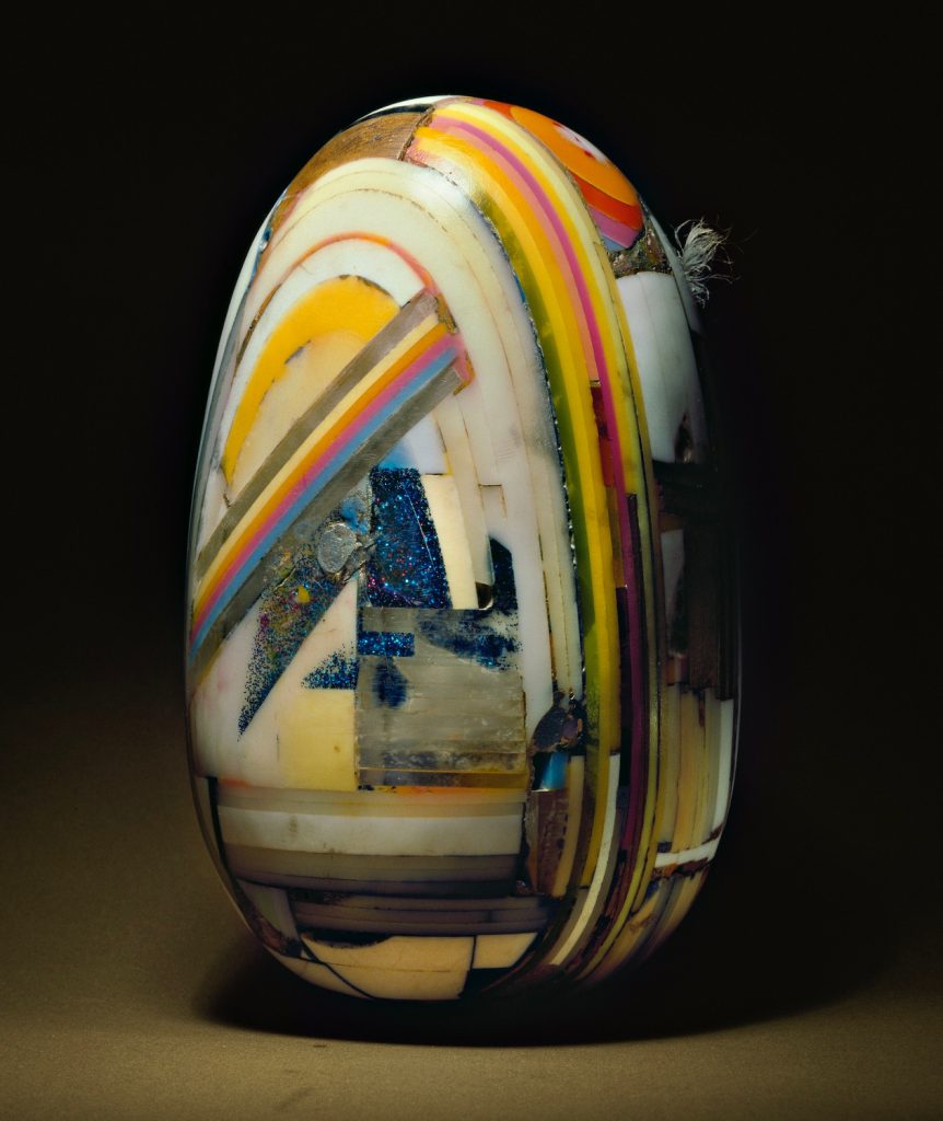pop art women: Martine Canneel, Terrestial Egg, 1981. AwareWomenArtists.
