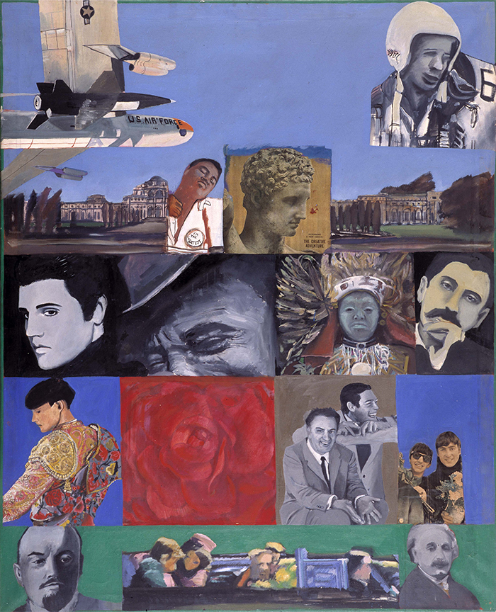 pop art women: Pauline Boty, It’s a Man’s World I, 1964. Artist’s website.
