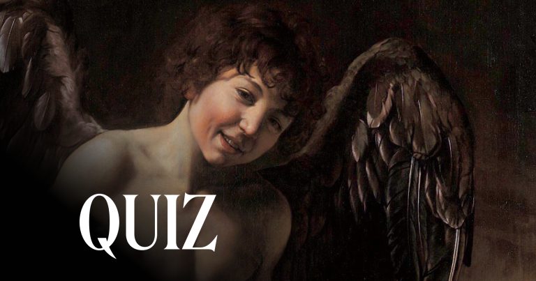 Amor Vincit Omnia, 1601–1602, Gemäldegalerie, Berlin, Germany. Detail.
