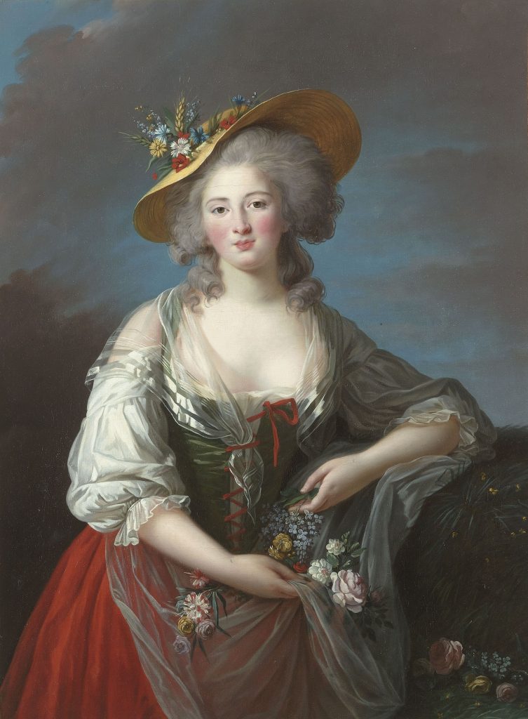 Vigée Le Brun royal portraits: Élisabeth Vigée Le Brun, Elisabeth-Philippe-Marie-Hélène de France, dite Madame Elisabeth, c. 1782, Palace of Versailles, Paris, France.
