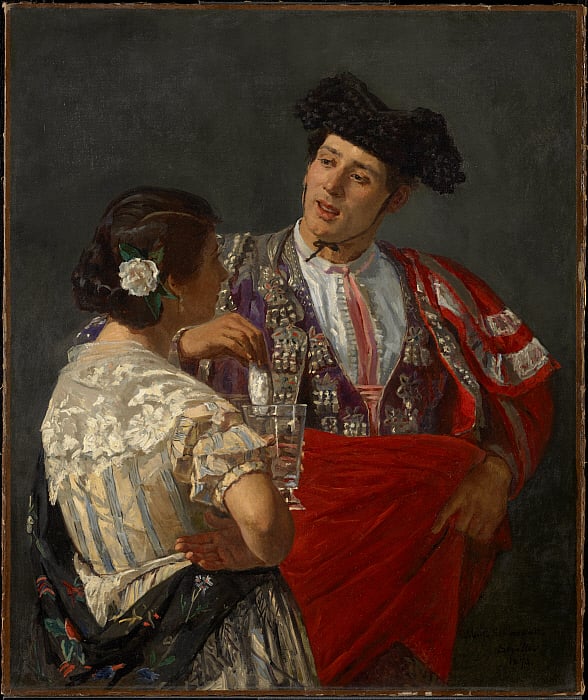 Mary Cassatt Spain: Mary Cassatt, Offering the Panal to the Bullfighter, 1873, Clark Art Institute, Williamstown, MA, USA.
