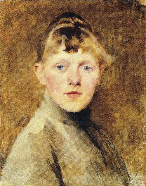 schjerfbeck: Helene Schjerfbeck, Self-Portrait, 1884–1885, Ateneum, Helsinki, Finland.
