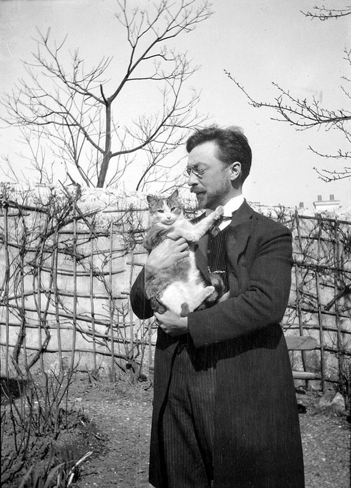 artists cats: Kandinsky with Vaske, 1906. Tumblr.
