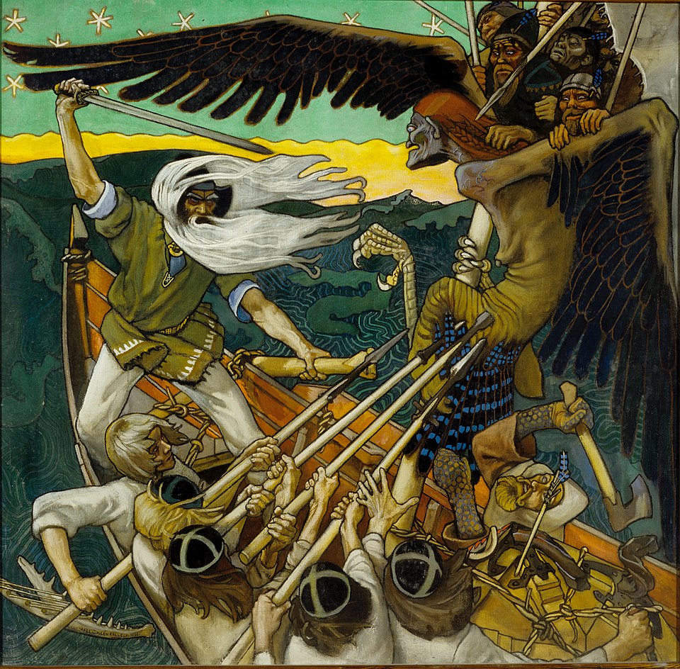 Akseli Gallen-Kallela: Akseli Gallen-Kallela, The Defense of the Sampo, 1896, Turku Art Museum, Turku, Finland.
