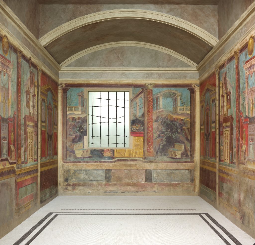 hidden gems at the met: Cubiculum, Villa of P.F. Synistor at Boscoreale, ca. 50–40 BCE, Metropolitan Museum of Art, New York City, NY, USA
