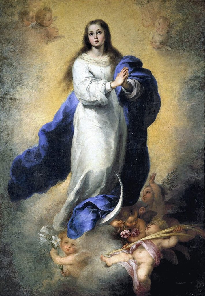 Mary Cassatt Spain: Bartolomé Esteban Murillo, The Immaculate Conception of El Escorial, 1660–1665, Museo del Prado, Madrid, Spain.
