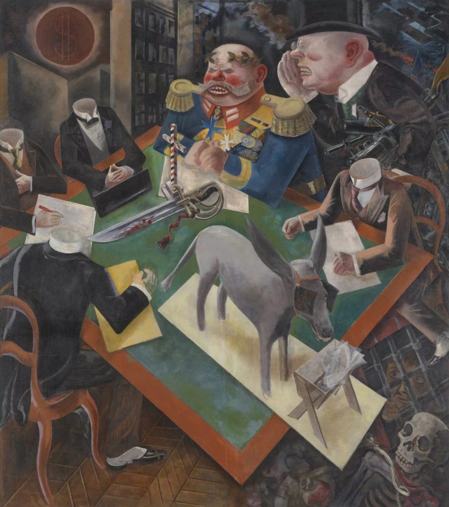 Plunder and Survival: Georg Grosz, Eclipse of the Sun, 1926, Heckscher Museum of Art, Huntington, NY, USA. The painting arrived in the United States in 1932 with an asylum-seeking Grosz.
