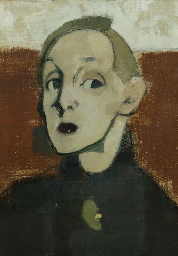 schjerfbeck: Helene Schjerfbeck, Self-Portrait in Black Dress, 1934, The Reitz Collection, Helsinki, Finland.
