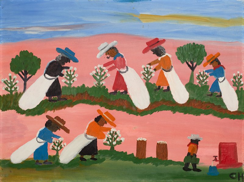 Clementine Hunter: Clementine Hunter, Picking Cotton, 1950s, Minneapolis Institute of Art, Minneapolis, MN, USA. Museum’s website.
