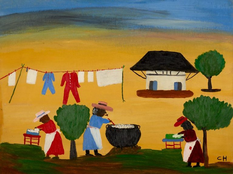 Clementine Hunter: Clementine Hunter, The Wash, 1950s, Minneapolis Institute of Art, Minneapolis, MN, USA. Museum’s website.
