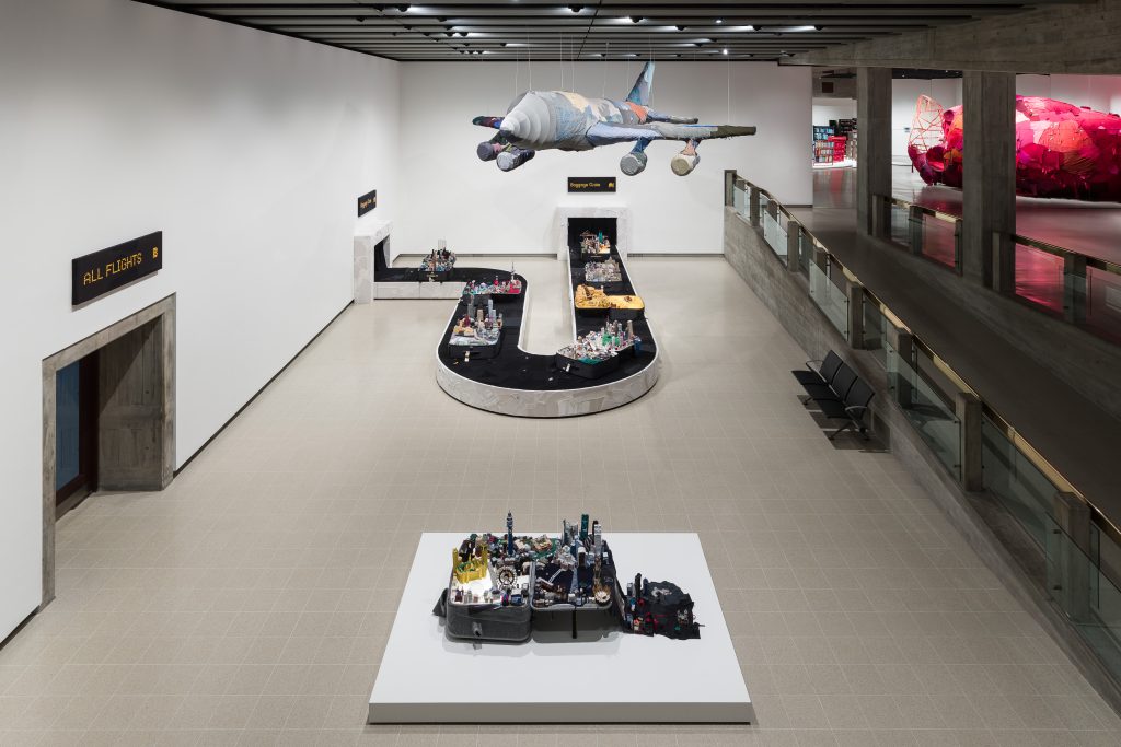 Hayward Gallery Shiota Xiuzhen: Installation view of Yin Xiuzhen: Heart to Heart. Photo: Mark Blower. Courtesy of the Hayward Gallery.
