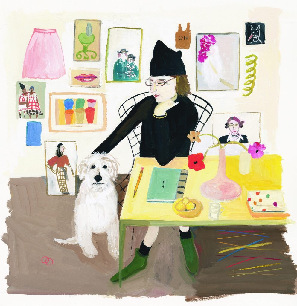 Maira Kalman: Maira Kalman, Hot Day. Book Found. Aha! Words Cannot Express. If Only I Could. Without a Doubt. Goodness. Good. Good. Good, 2004, Frist Art Museum, Nashville, TN, USA. Courtesy of the artist and Julie Saul Gallery. © Maira Kalman.

