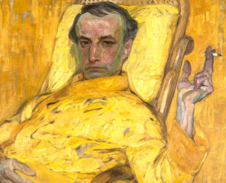 yellow paintings: František Kupka, The Yellow Scale, c. 1907, Museum of Fine Arts, Houston, TX, USA. Wikimedia Commons (public domain). Detail.
