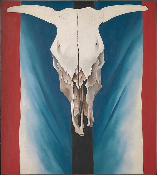 hidden gems at the met: Georgia O’Keeffe, Cow’s Skull: Red, White, and Blue, 1931, Metropolitan Museum of Art, New York, NY, USA
