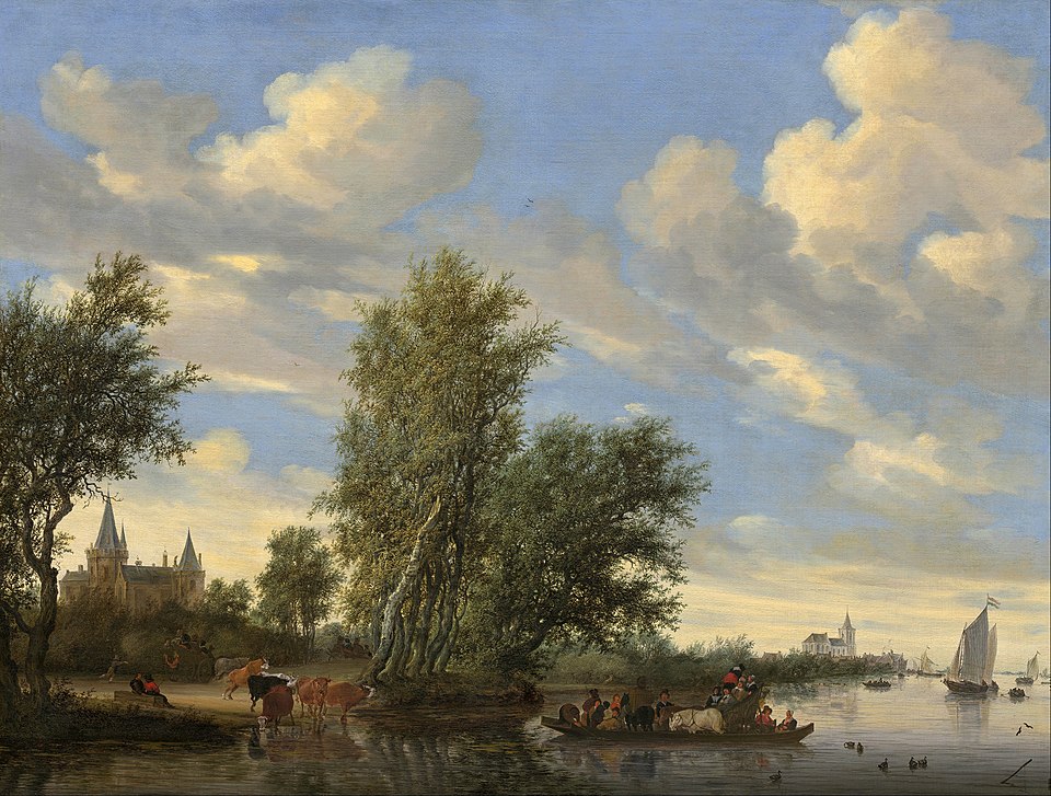 Plunder and Survival: Salomon van Ruysdael, River Landscape with Ferry, 1649, National Gallery of Art, Washington, DC, USA. Alois Miedl and Hermann Göring took over Jacques Goudstikkers’s Gallery in Amsterdam and disposed of its inventory.
