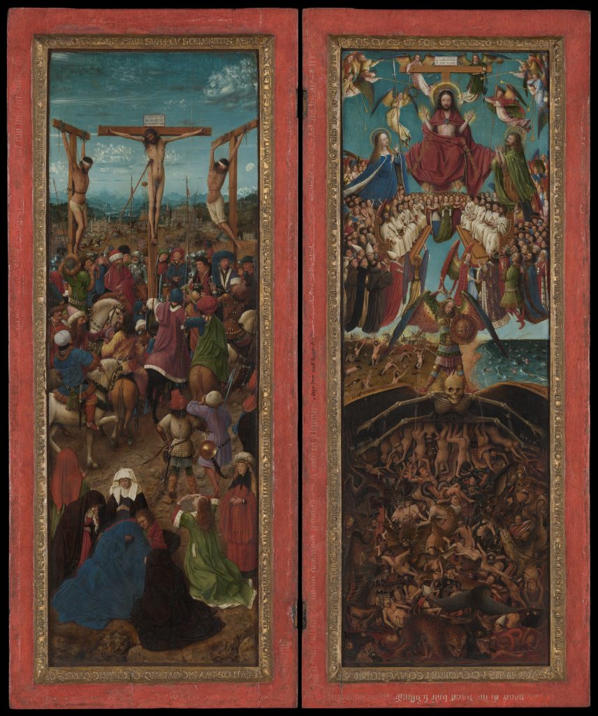hidden gems at the met: Jan van Eyck, The Crucifixion and The Last Judgment, ca. 1436–1438, Metropolitan Museum of Art, New York City, NY, USA

