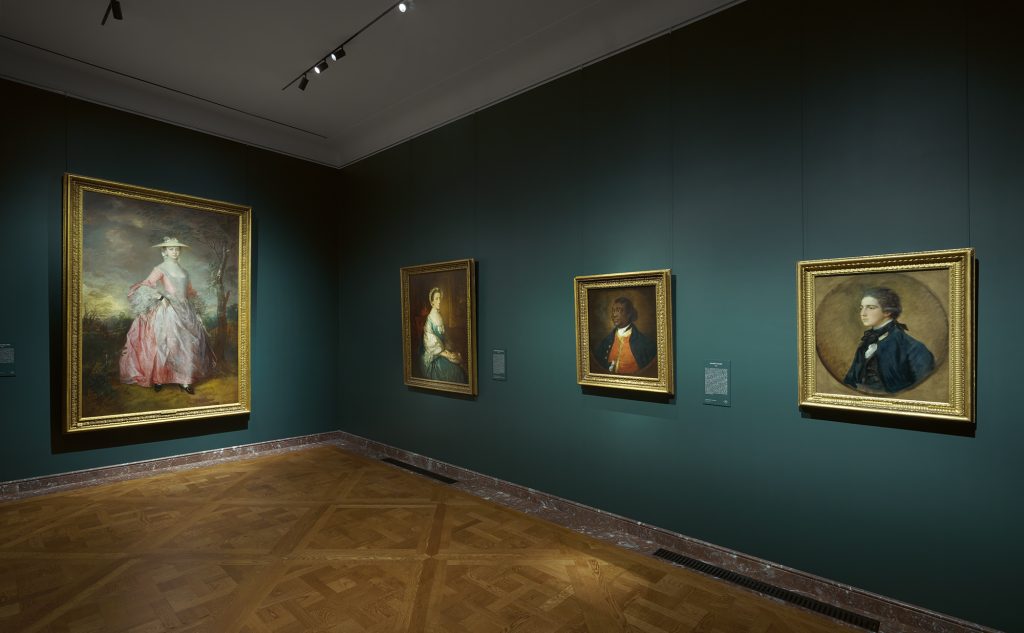 gainsborough fashion frick: Installation view of Gainsborough: The Fashion of Portraiture at The Frick Collection. Photo: Joseph Coscia Jr.
