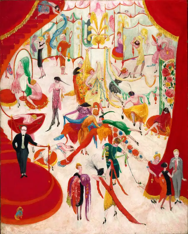 florine stettheimer's paintings: Florine Stettheimer, Spring Sale at Bendel’s, 1921, Norton Museum of Art, West Palm Beach, FL, USA.
