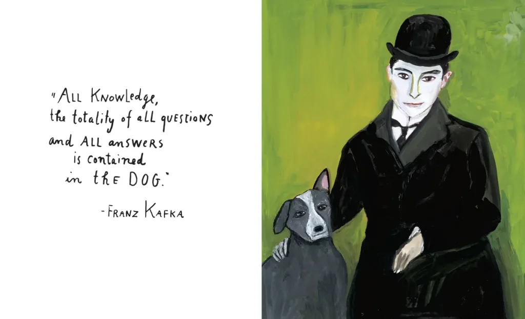 Maira Kalman: Maira Kalman, Franz Kafka from Beloved Dogs, 2015. The Marginalian.
