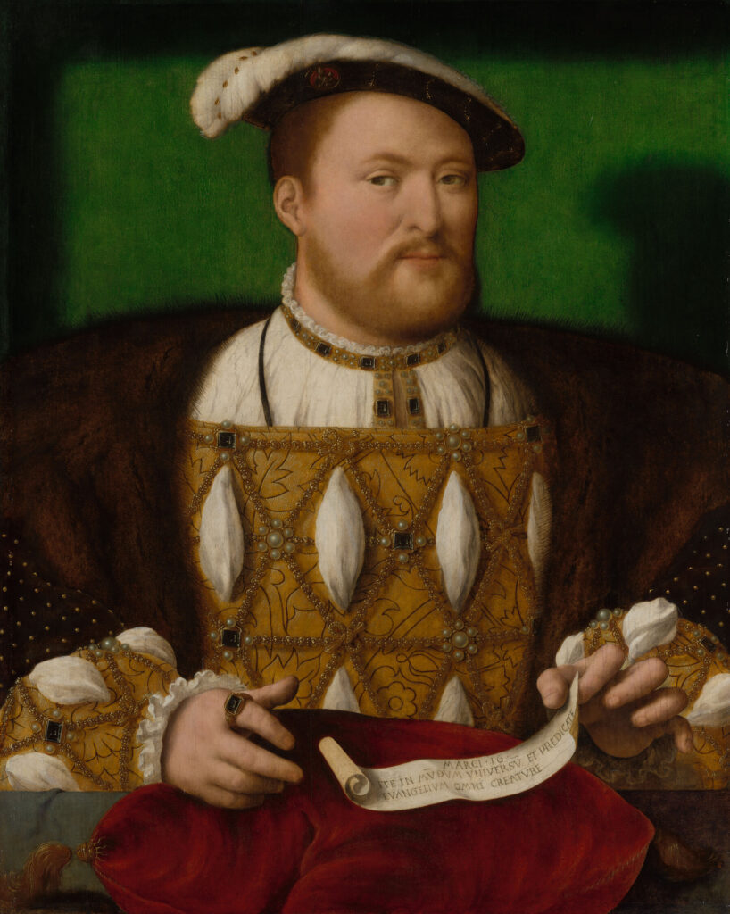 bad kings: Joos van Cleve, Henry VIII, c. 1530–1535, Royal Collection, London, UK.
