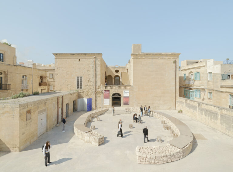 Malta Biennale: OmenaArt Foundation’s Pavilion at Malta Biennale 2026, Old Armory, Birgu, Malta. Photograph by Maciej Jędrzejewski.
