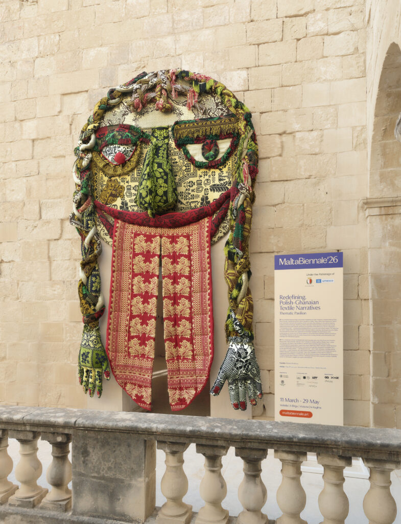 Malta Biennale: Eliza Proszczuk, Where the Lad Arrives, Good Fortune Thrives. The Cow Will Calve, the Maiden Will Wed, OmenaArt Foundation’s Pavilion at Malta Biennale 2026, Old Armory, Birgu, Malta. Photograph by Maciej Jędrzejewski.
