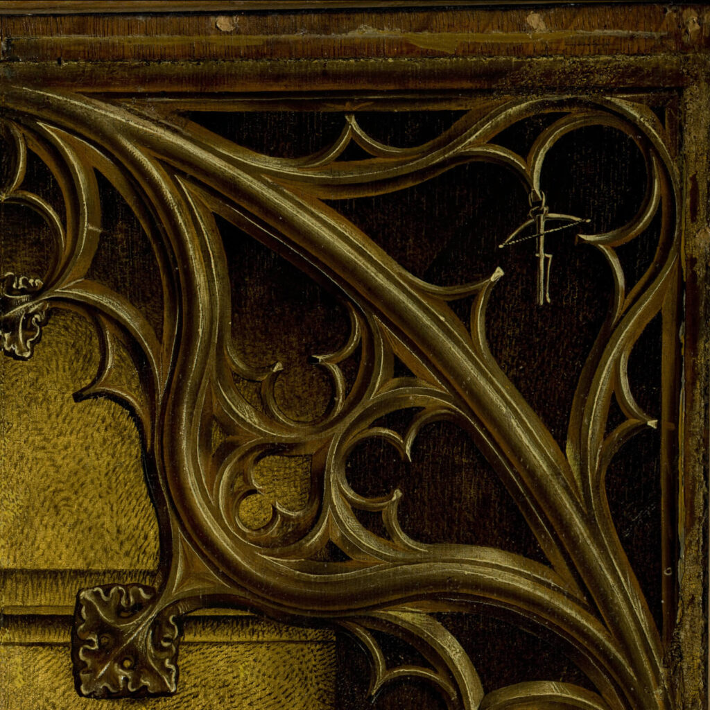 Rogier van der Weyden: Rogier van der Weyden, The Descent from the Cross, before 1443, Museo del Prado, Madrid, Spain. Detail.
