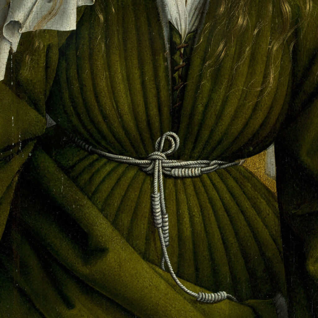 Rogier van der Weyden: Rogier van der Weyden, The Descent from the Cross, before 1443, Museo del Prado, Madrid, Spain. Detail.
