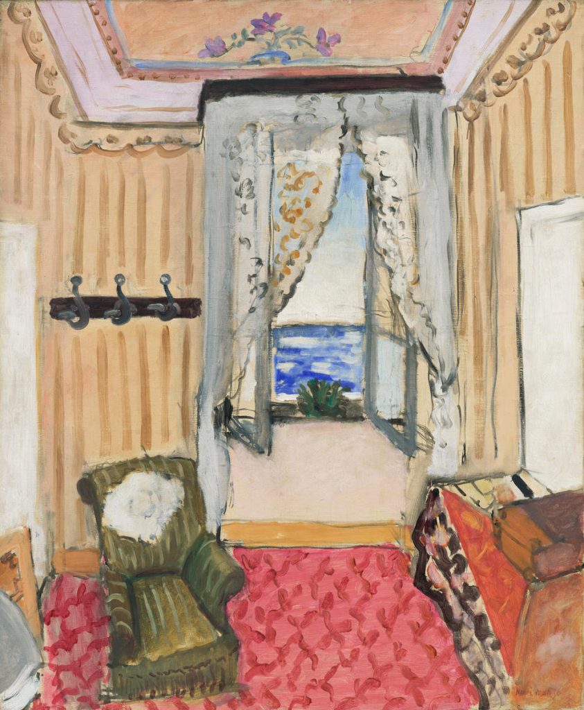 Matisse Chicago: Henri Matisse, Interior at Nice (Room at the Beau Rivage), 1917-1918, Philadelphia Museum of Art, Philadelphia, PA, USA.
