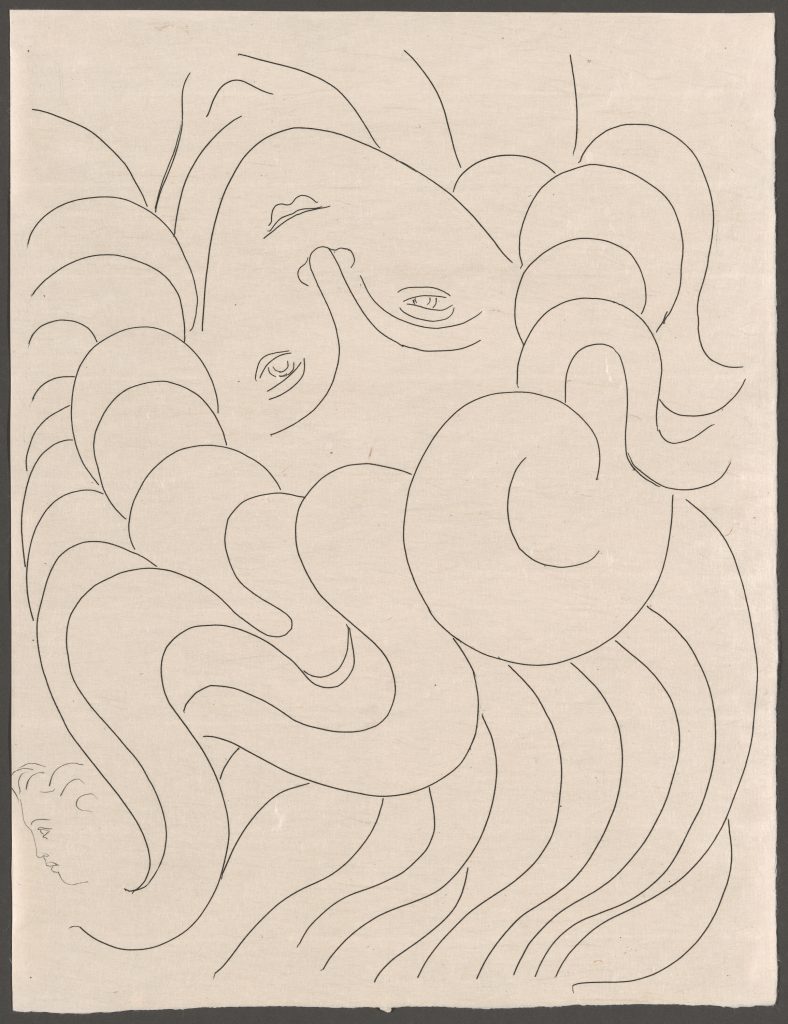 Matisse Chicago: Henri Matisse, A Few Sonnets: With Her Pure Nails. . . . from Poesies de Mallarmé, 1932, printed by Roger Lacourière, published by Albert Skira, Art Institute of Chicago, Chicago, IL, USA. © 2025 Succession H. Matisse / Artists Rights Society (ARS), New York.
