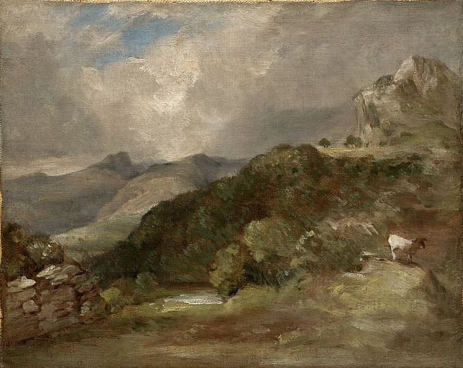 john constable: John Constable, Bow Fell, Cumberland, 1807, Clark Art Institute, Williamstown, MA, USA.
