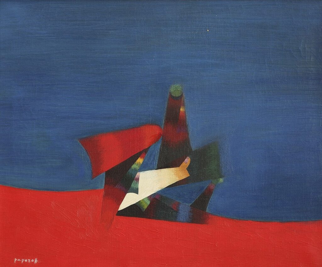 georges papazoff: Georges Papazoff, By the Sea, 1930, private collection. Mutual Art.
