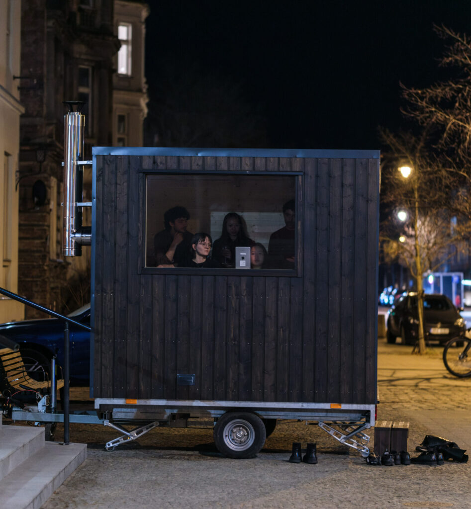 studiotopia: Karolina Sobecka (art), Michał Piasecki, Agnieszka Szostok (sci), Thermolab, 2025, exhibition view of Studiotopia 2.0. Sensitive Data of the Anthropocene, CCA Łaźnia, Gdańsk, Poland. Photo by Robert Wolak. Courtesy of CCA Łaźnia.
