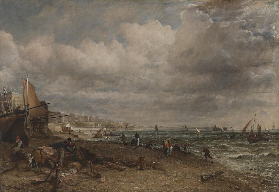 john constable: John Constable, Chain Pier, Brighton, 1826–1827, Tate Britain, London, UK.
