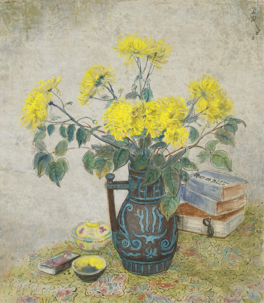 Pan Yuliang: Pan Yuliang, Yellow Flowers in a Vase, 1966. Christie’s.
&nbsp;
