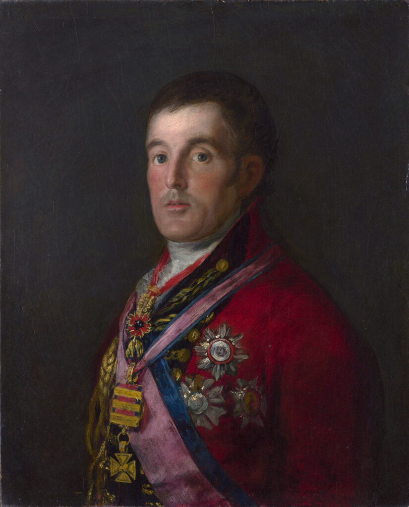 Duke of Wellington: Francisco Goya, The Duke of Wellington, 1812–1814, National Gallery, London, UK.
