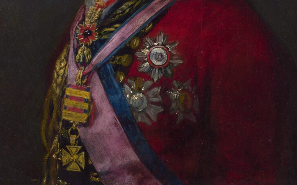 Duke of Wellington: Francisco Goya, The Duke of Wellington, 1812–1814, National Gallery, London, UK. Detail.
