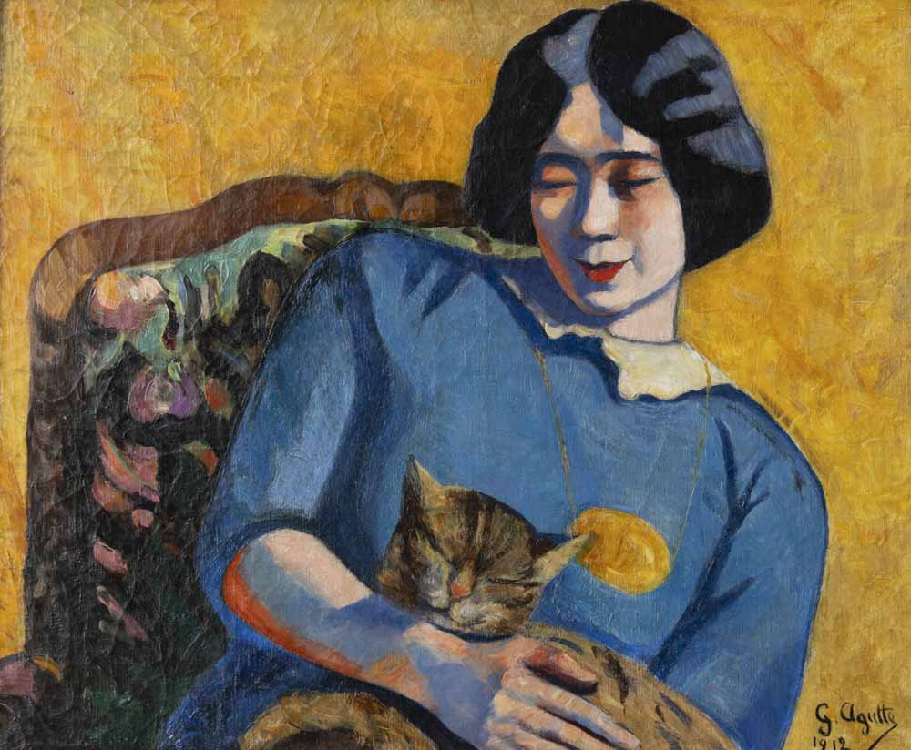 Georgette Agutte: Georgette Agutte, Une asiatique assise, 1912, Tomaselli Collection, Lyon, France.
