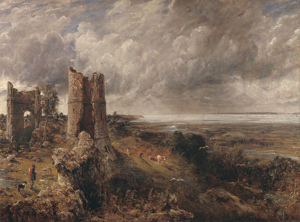 john constable: John Constable, Hadleigh Castle, 1829, Yale Center for British Art, New Haven, CT, USA.
