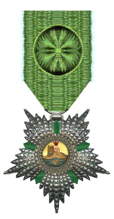 Lion and sun: The Imperial Order of the Lion and the Sun. Photograph by Robert Prummel via Wikimedia Commons (CC BY-SA 3.0).
